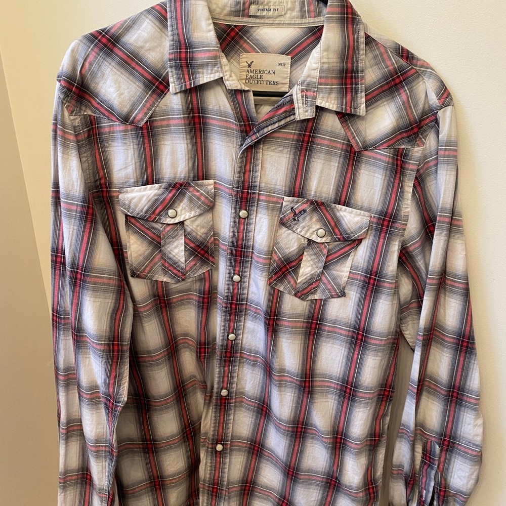 American eagle button up